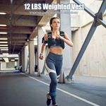 Adjustable Weighted Vest Workout Equipment with Reflective Stripe