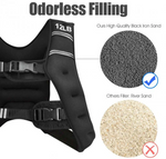 Adjustable Weighted Vest Workout Equipment with Reflective Stripe