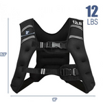 Adjustable Weighted Vest Workout Equipment with Reflective Stripe