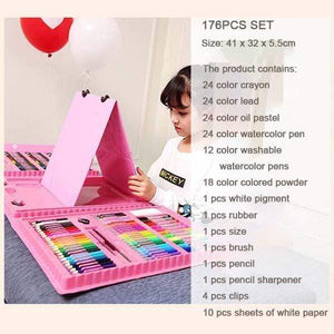 176PCS Tri Fold Easel Art