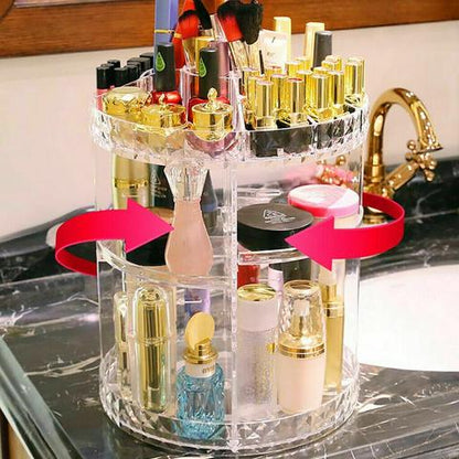 360° Rotating Cosmetics Organizer