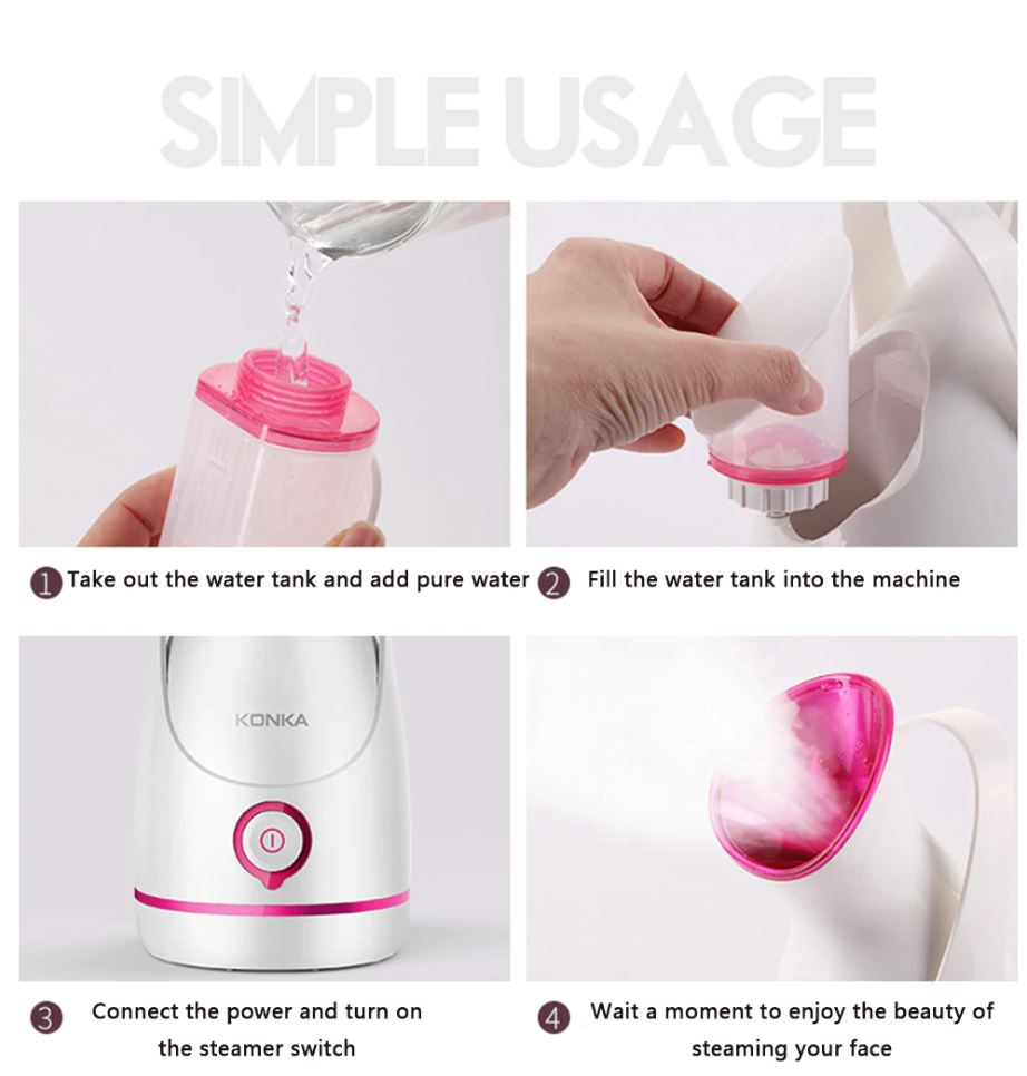 Personal Facial Steamer - Nano Ionic Humidifier