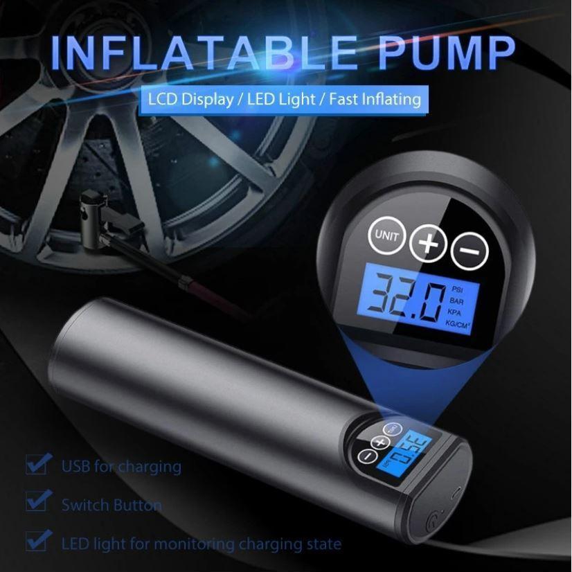 Portable Air Compressor - Mini Pump - Car Tire Inflator
